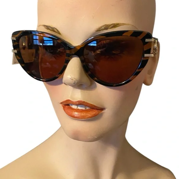 Lanvin Mother & Child Tiger Cat-Eye Sunglasses new - Picture 1 of 9